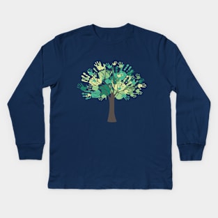 Tree Hands Kids Long Sleeve T-Shirt